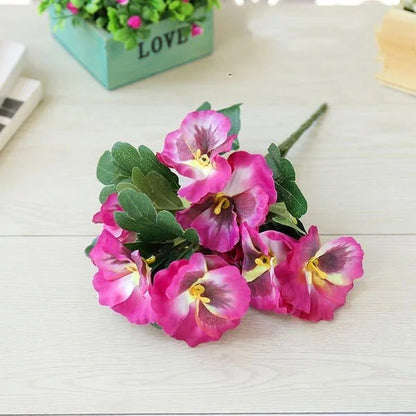 Outdoor Artificial Pansy Flowers